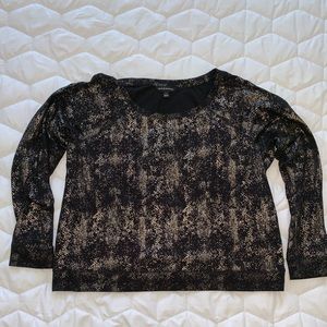 Rock and Republic Metallic Knit Top